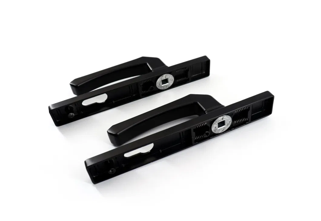 MB22/Ck262 Flat Door Series Aluminum Alloy Precision Mute Black Door Handle