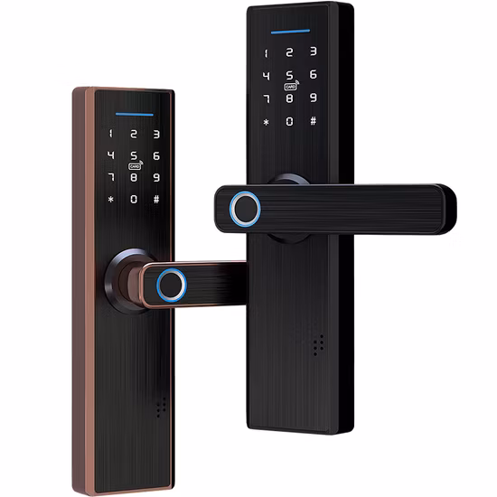 Cerradura de puerta elegante inteligente electrónica de WiFi de la huella dactilar de Tuya Digitaces del dormitorio elegante