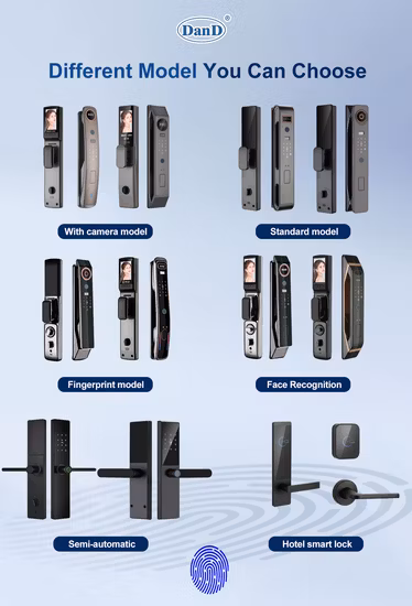 Cerraduras de puerta digitales con manija eléctrica inteligente